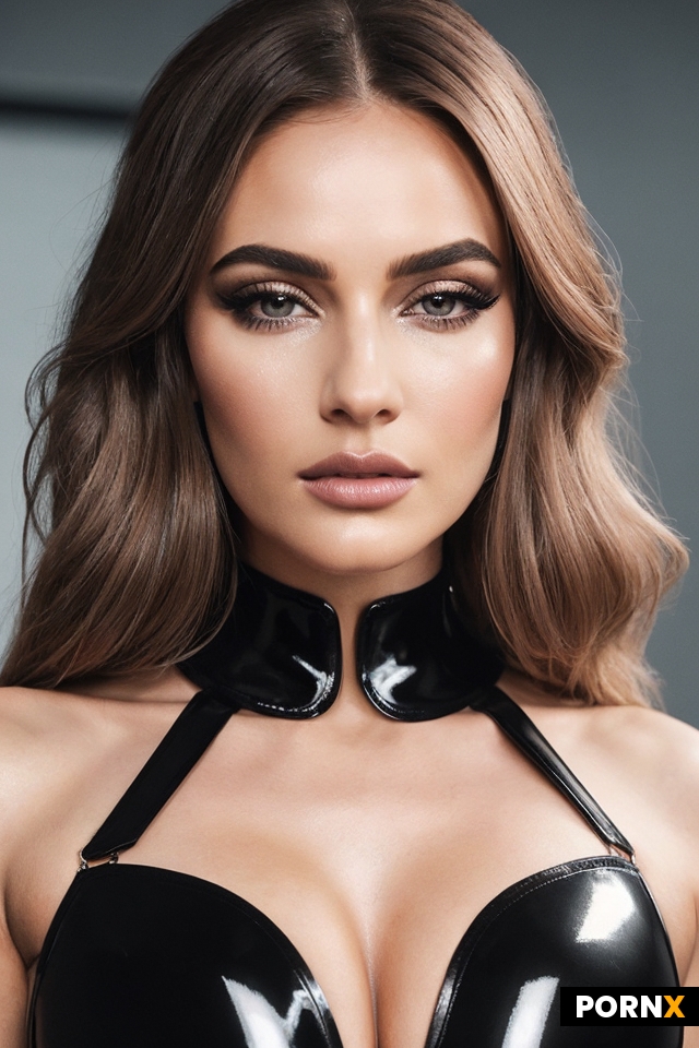 A beautiful woman with an oval and well-balanced face