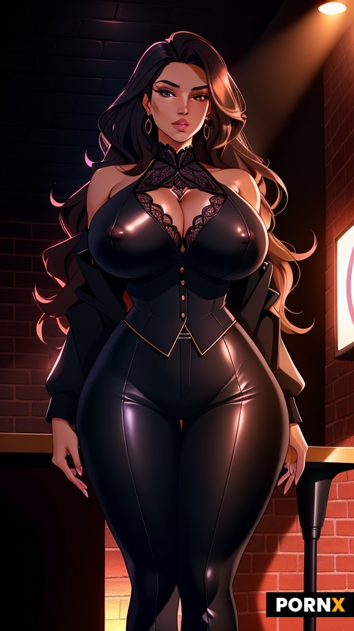 A Stunning Woman as a Master of Ceremonies in an Exclusive Club