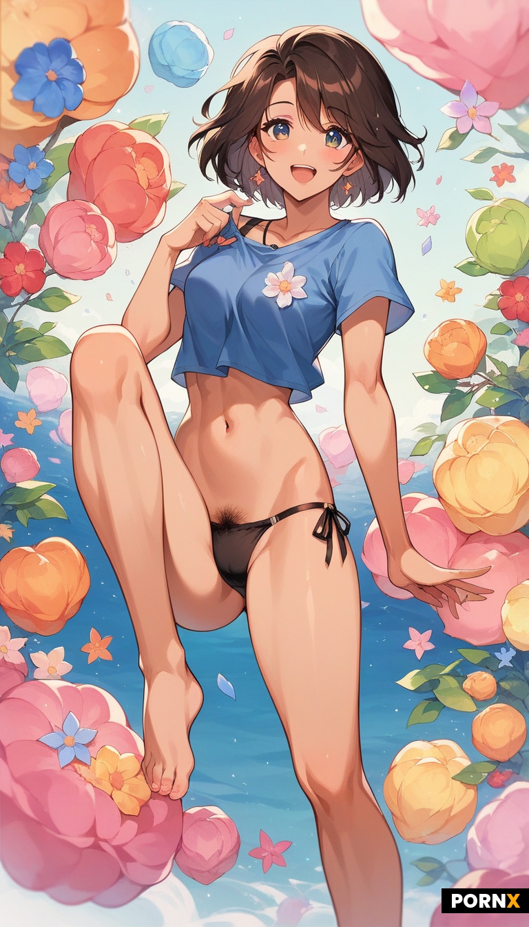 Beautiful cute sexy svelte anime woman