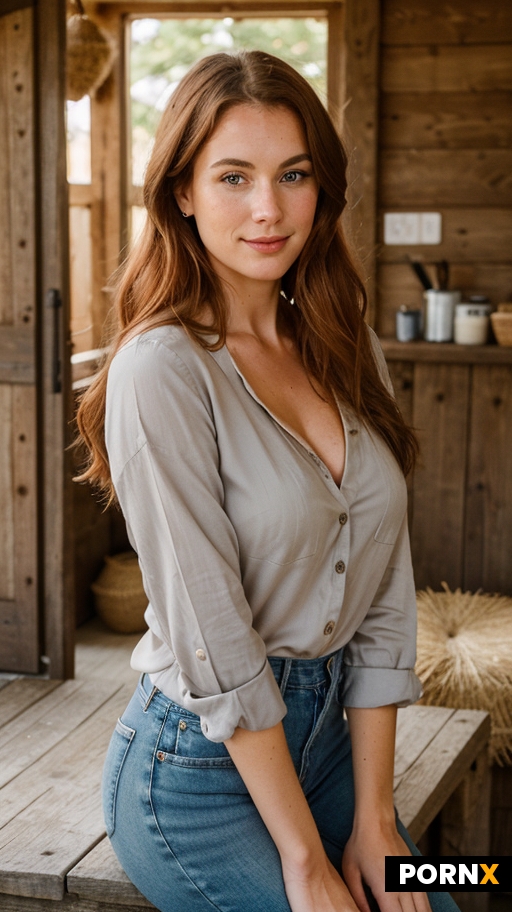 A medium portrait of an authentically beautiful American woman