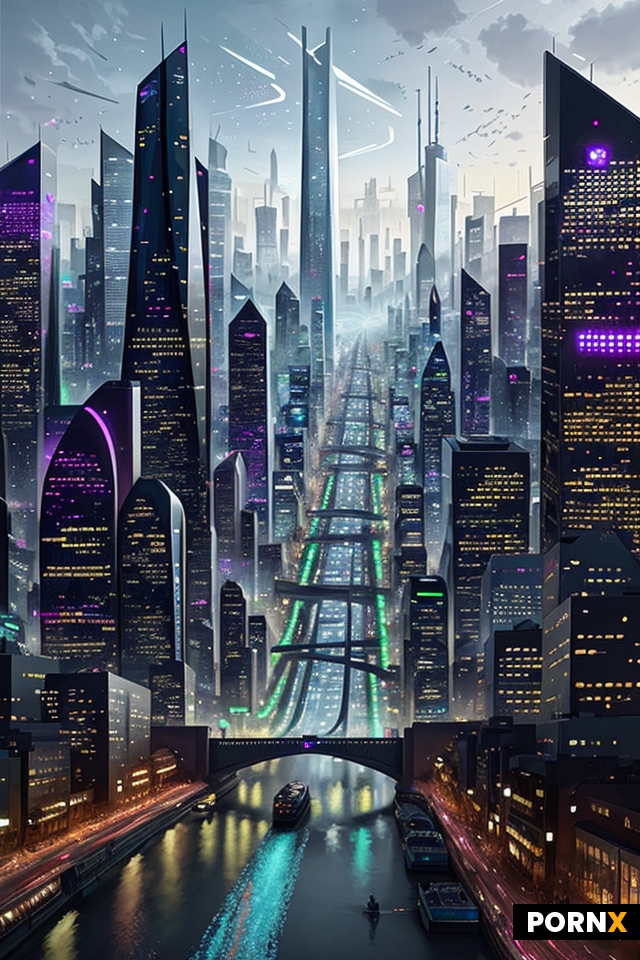 Create an AI-generated artwork inspired by the concept of "Future Cities