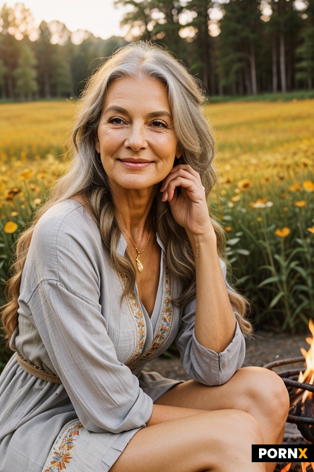 a beautiful elderly woman