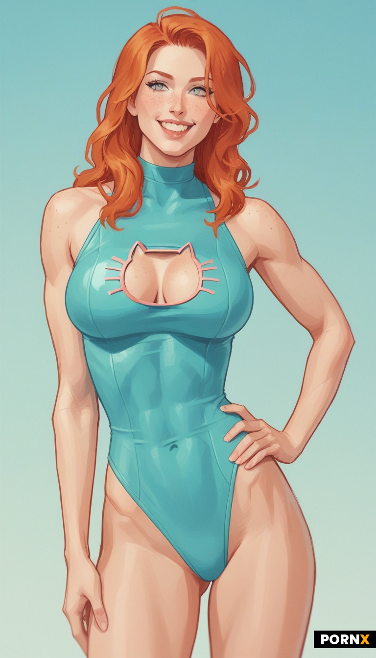 80s style swimsuit