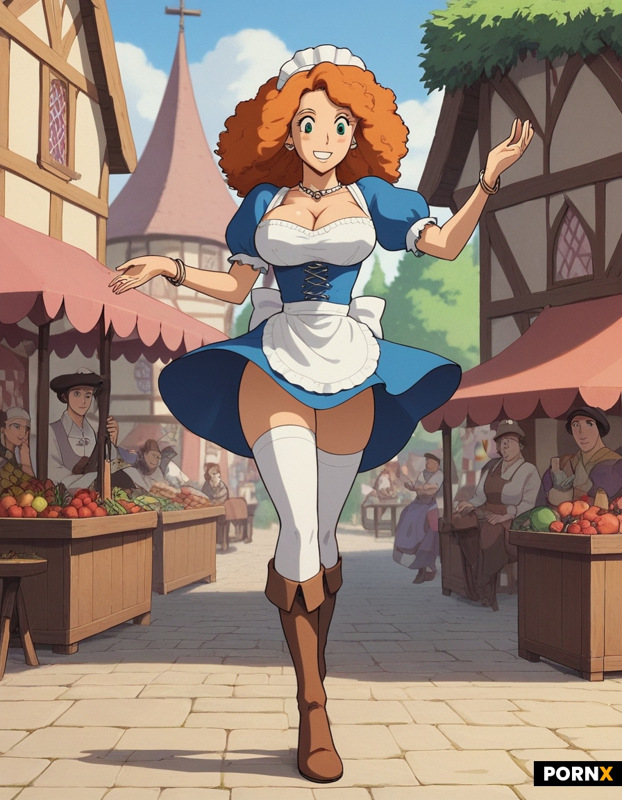 busty maid