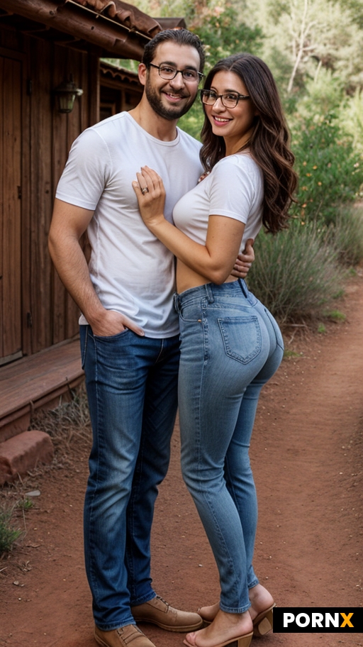 Woman standing by man