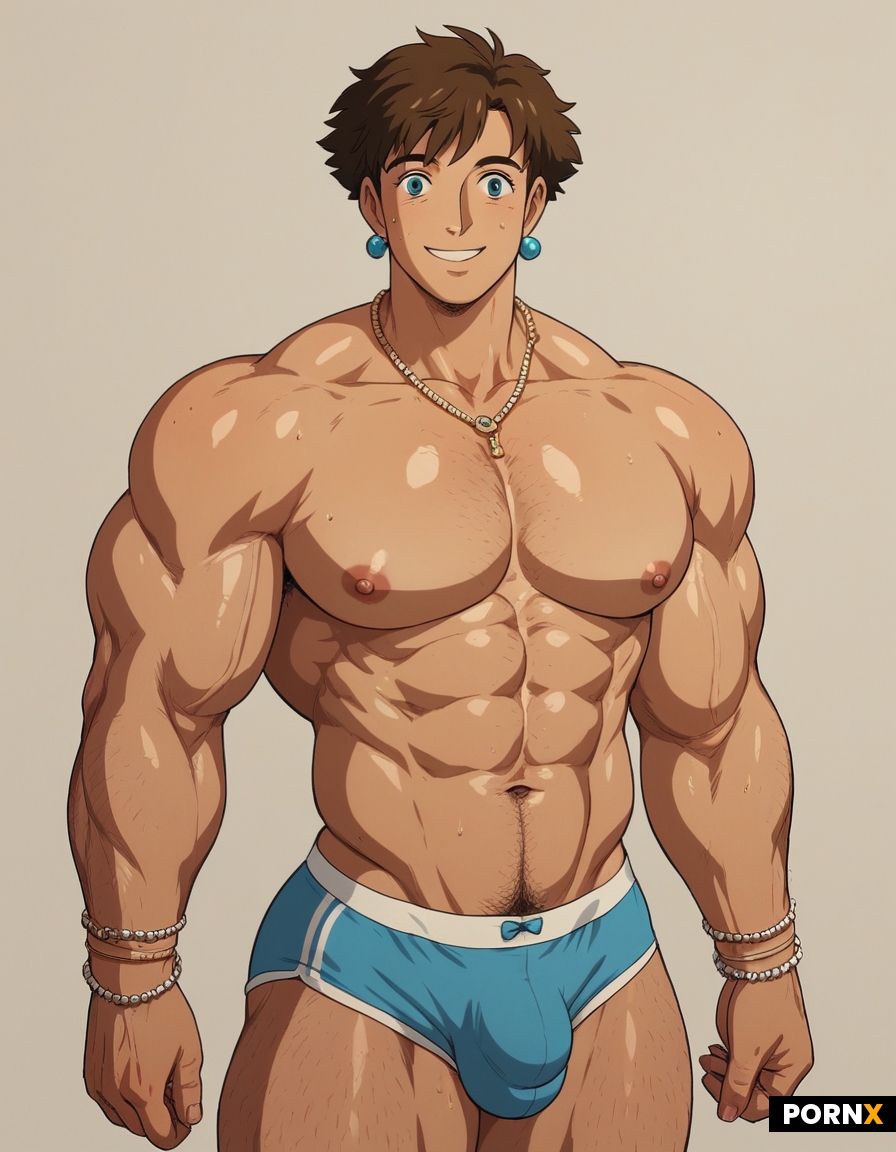 Off-season broad thick muscle hunk bodybuilder stud