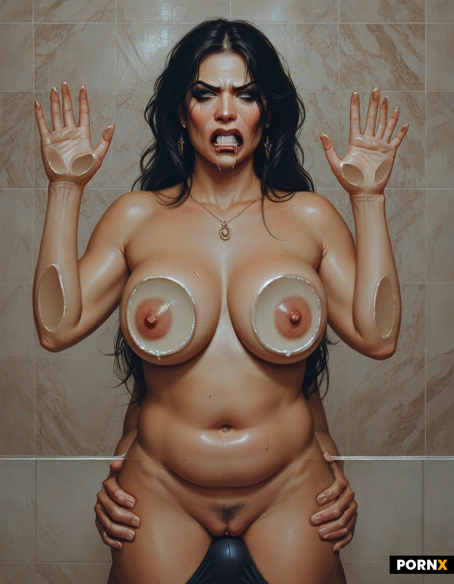 in bathroom at night