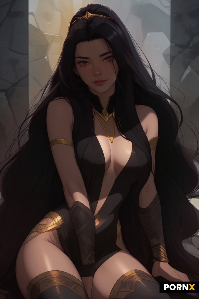 she has red eyes
