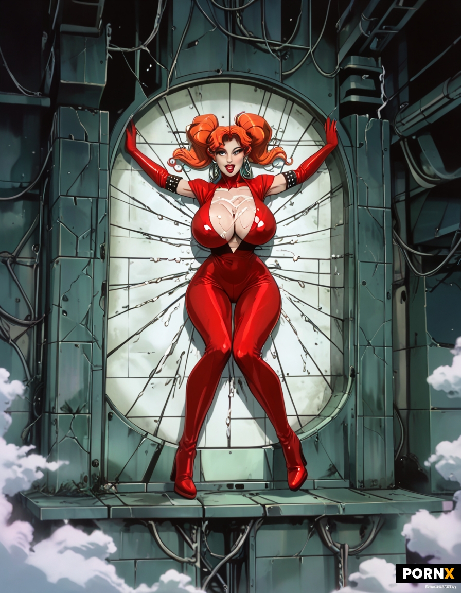 Dynamic overdramatic maniacal futuristic comic superhero