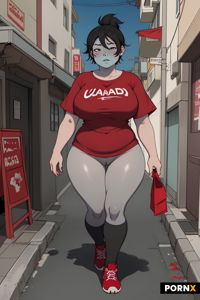 Chubby undead woman