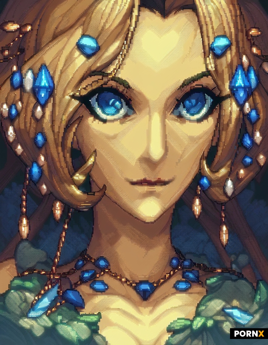 Naked mage woman