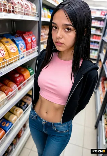 Black zip up hoodie open