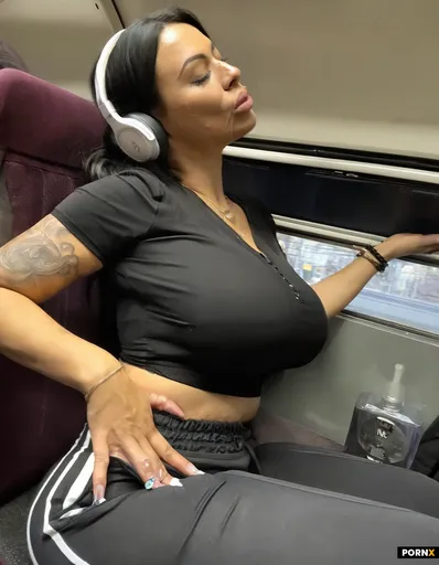 Black hair Woman with tight clothes