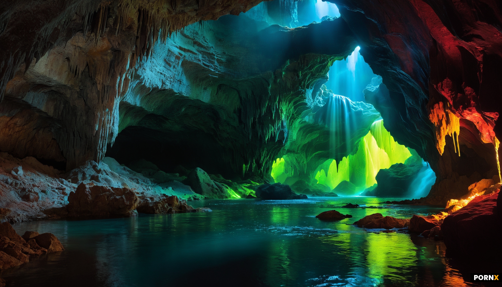A vast expanse of underground cavern