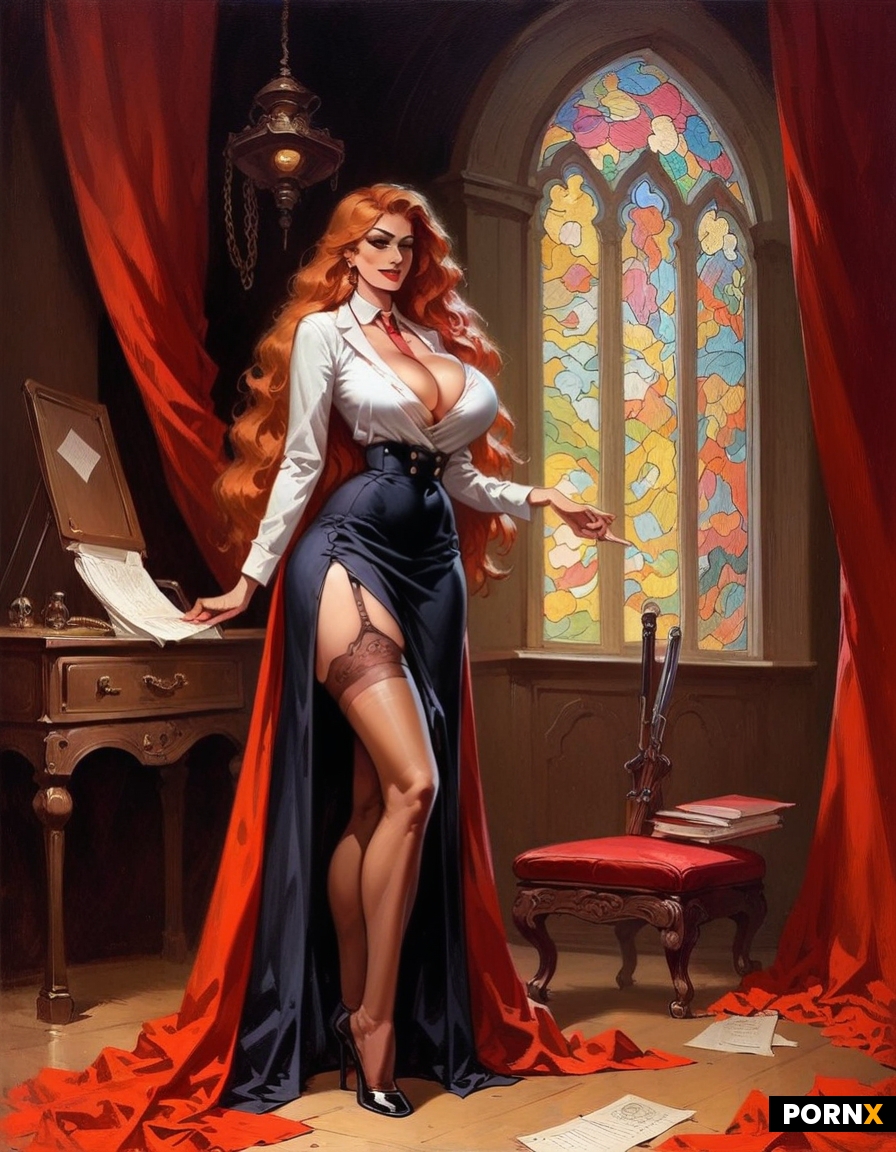 Adorable cute Redhead woman