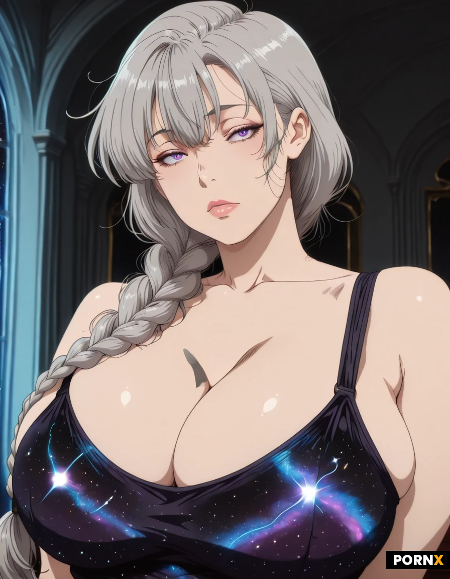 Busty,Voluptuous,Short Stack,Galaxy Hair,Cosmic Cloths,Magical,Goddess,