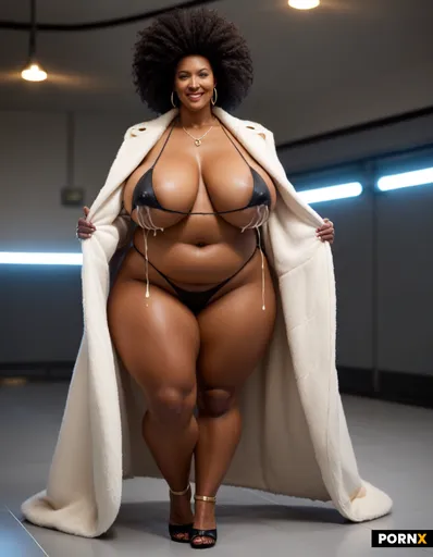 beautiful curvy black woman