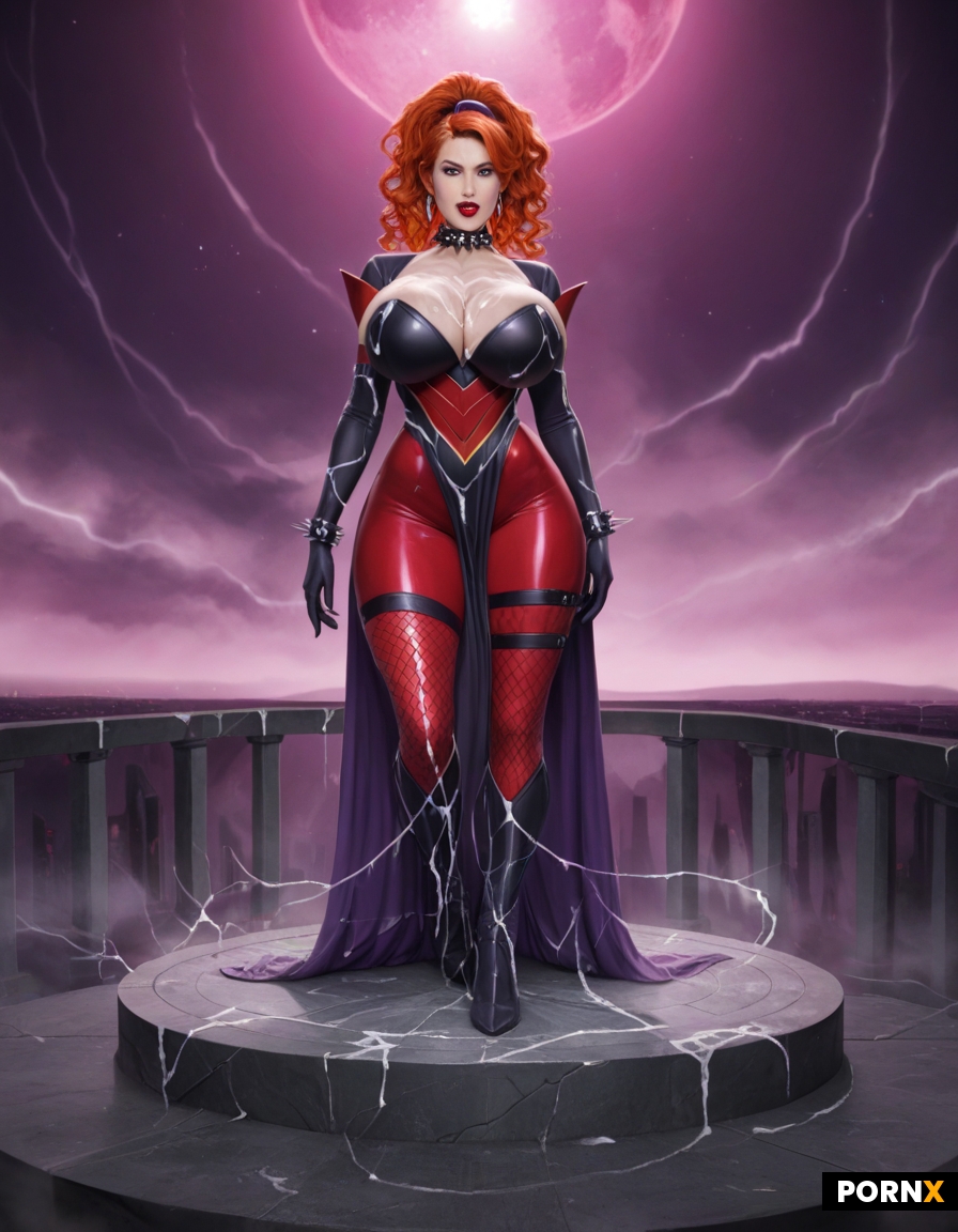 Dynamic overdramatic maniacal futuristic comic superhero