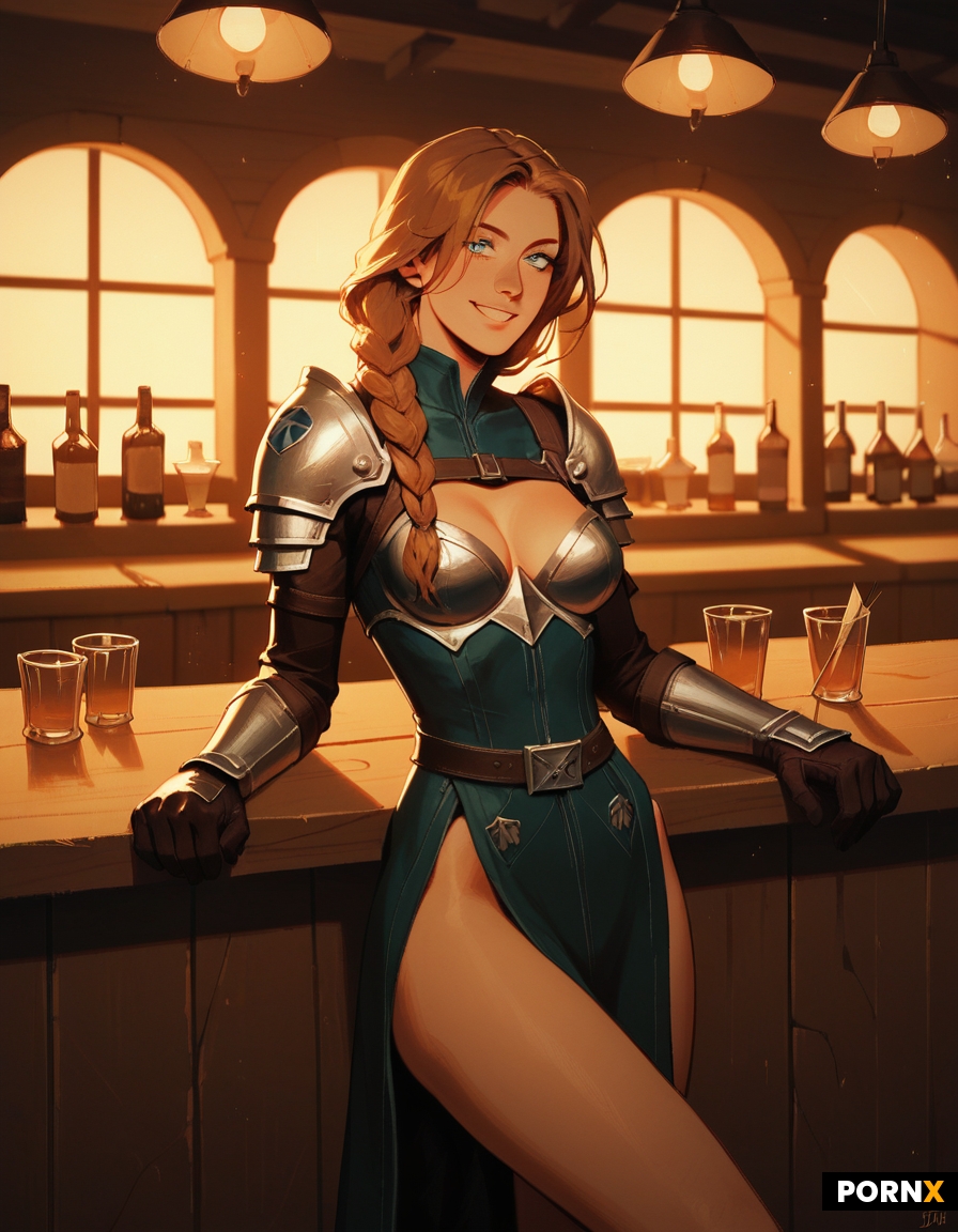 sexy leather revealing light armour