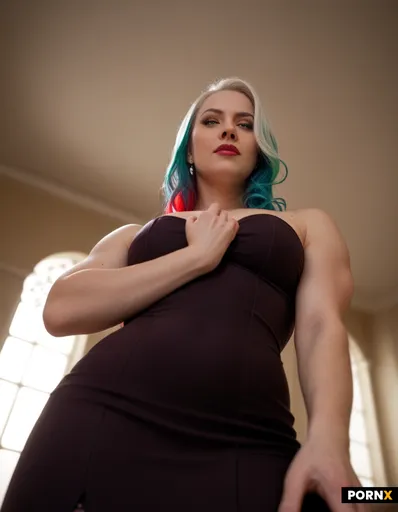 An ultra-muscular adult crossdresser in late twenties