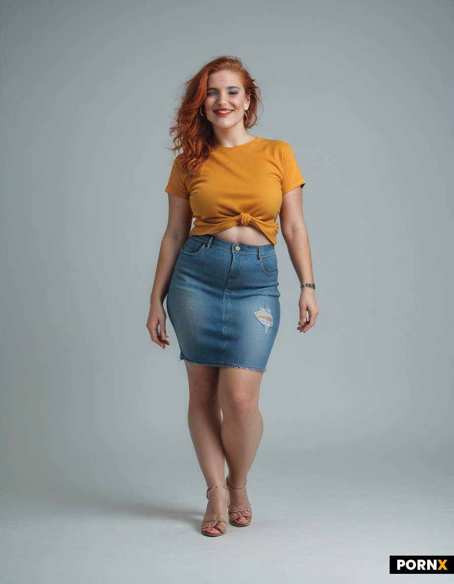 Full body Redhead woman
