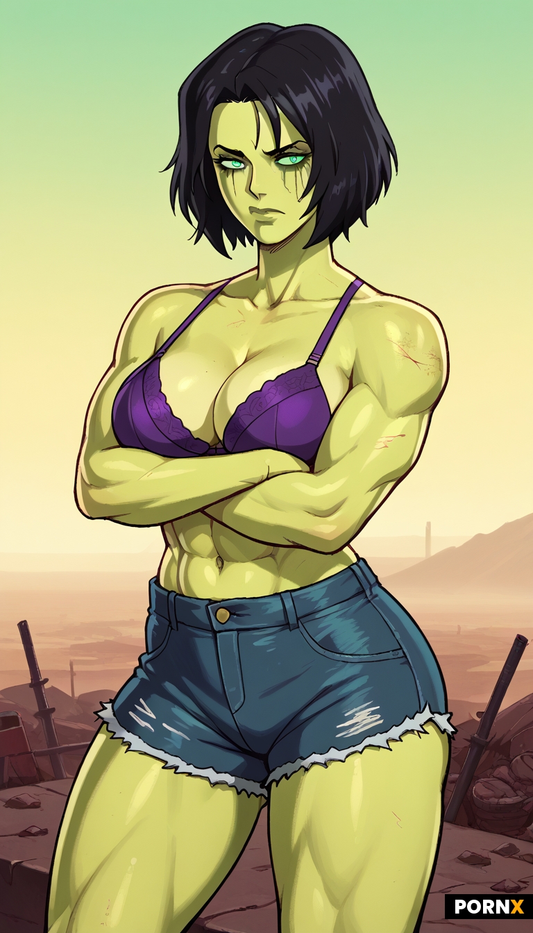 background: post-apocalyptic ruined city