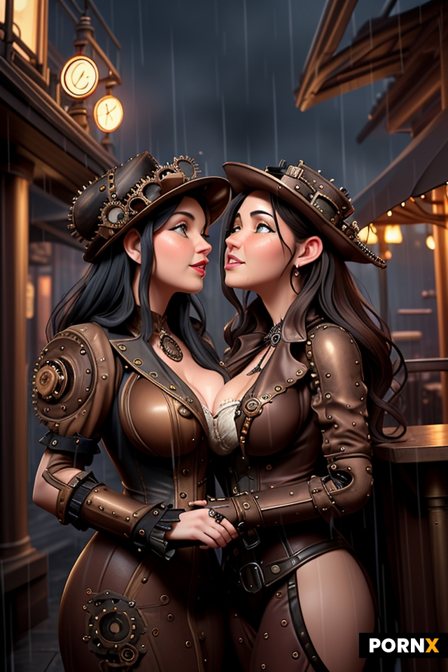 in a steampunk version of nighttime london