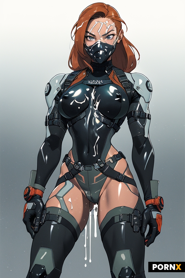 futuristic copper female soldier barely legal 18 years old