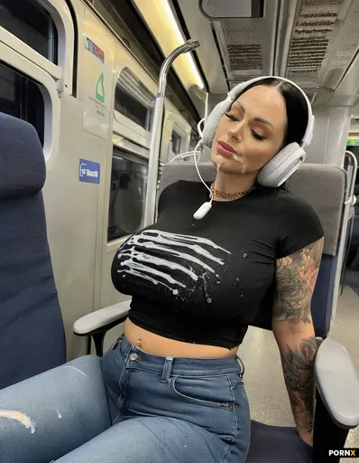 Black hair Woman with tight  top