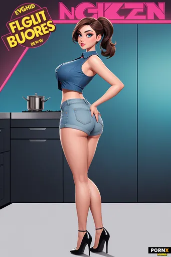 Premium western adult comic book illustration