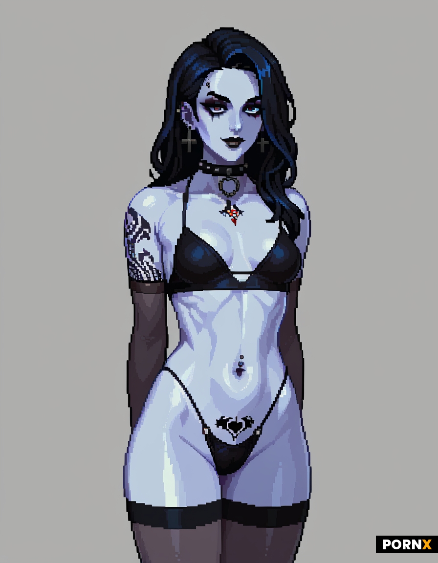 skinny goth slut