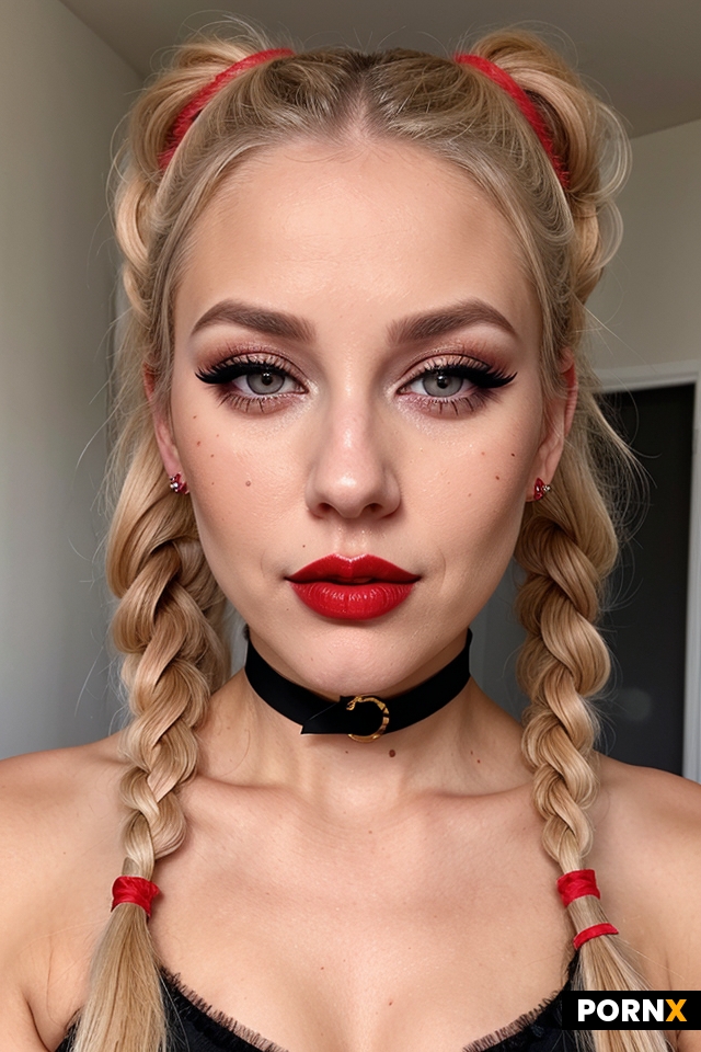 face portrait of a bimbo