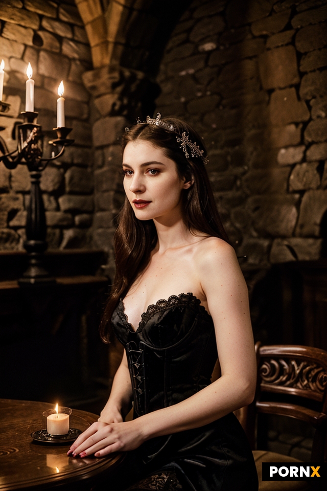 A pale-skinned female vampire is celebrating her 200th birthday