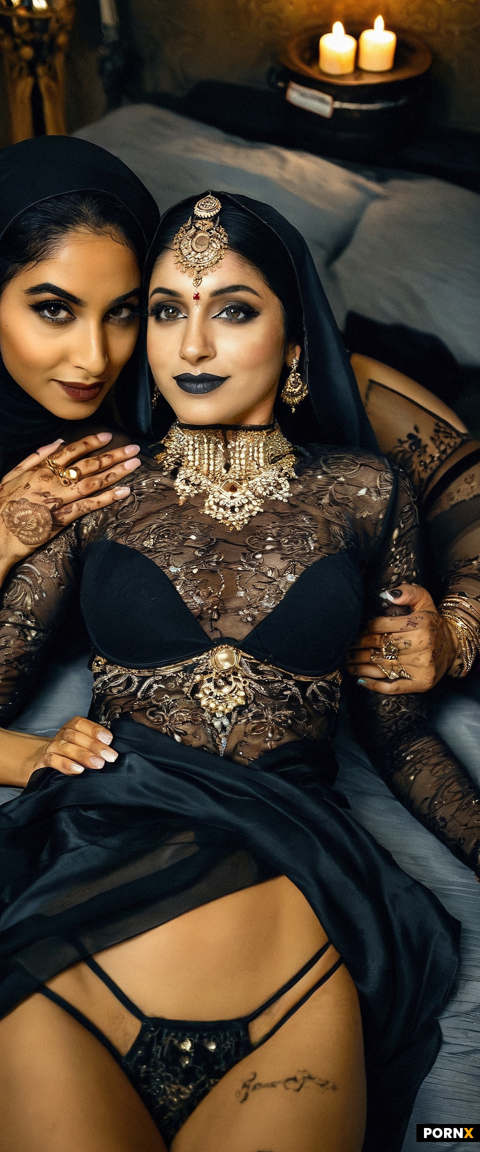 Two Older indian women