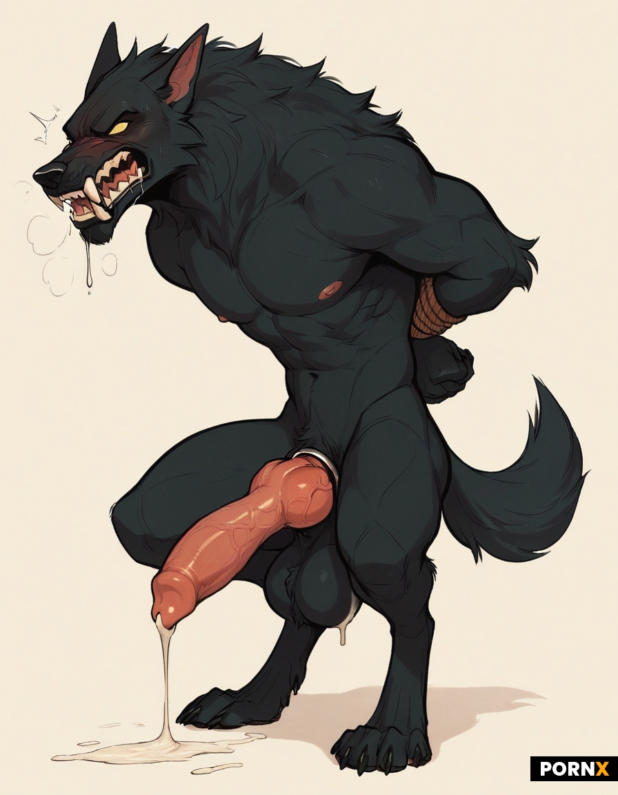 Male werewolf with muzzle