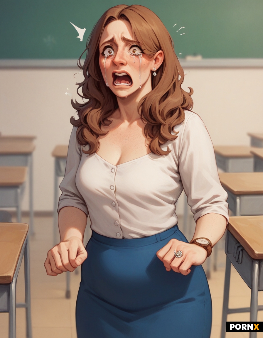 White blouse ripped wide open revealing a plain boring white cotton bra
