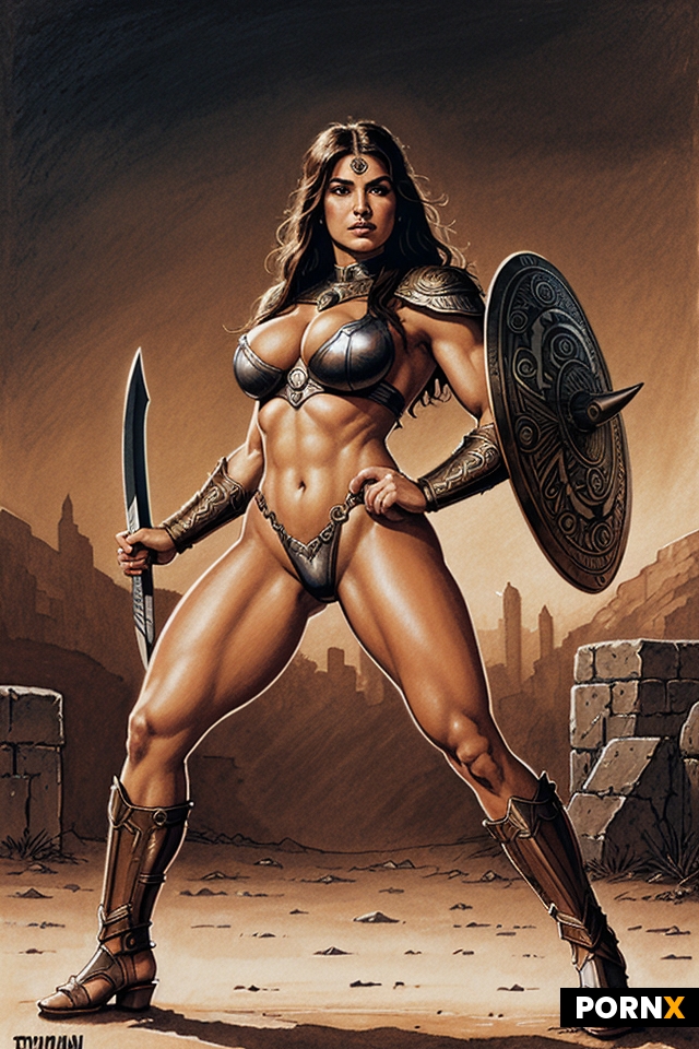 Comic book realistic illustration