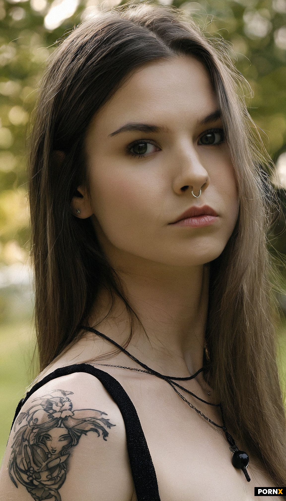 A tightly framed head-and-shoulders portrait of an adult woman around 25 to 29 years old with fair s