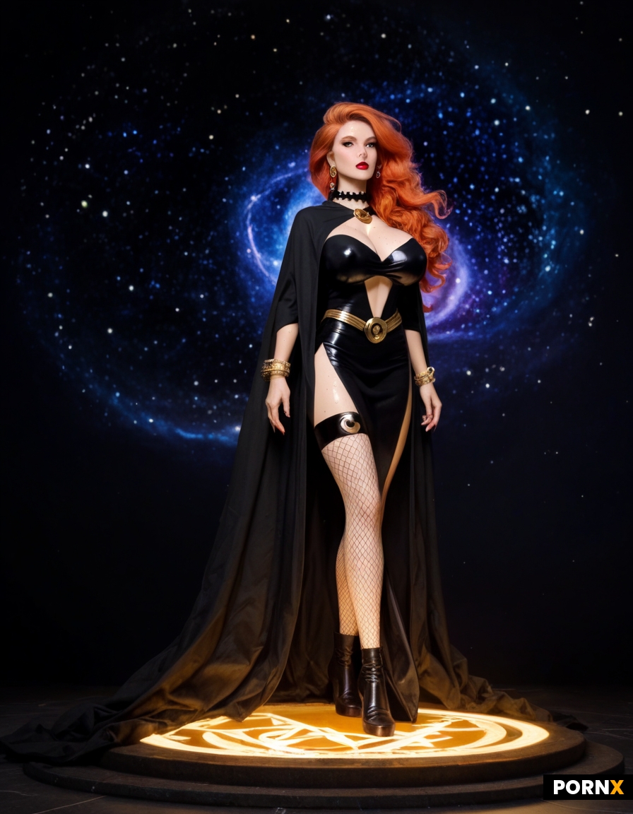 Dynamic overdramatic maniacal futuristic comic siren supervillain succubus seductress diva