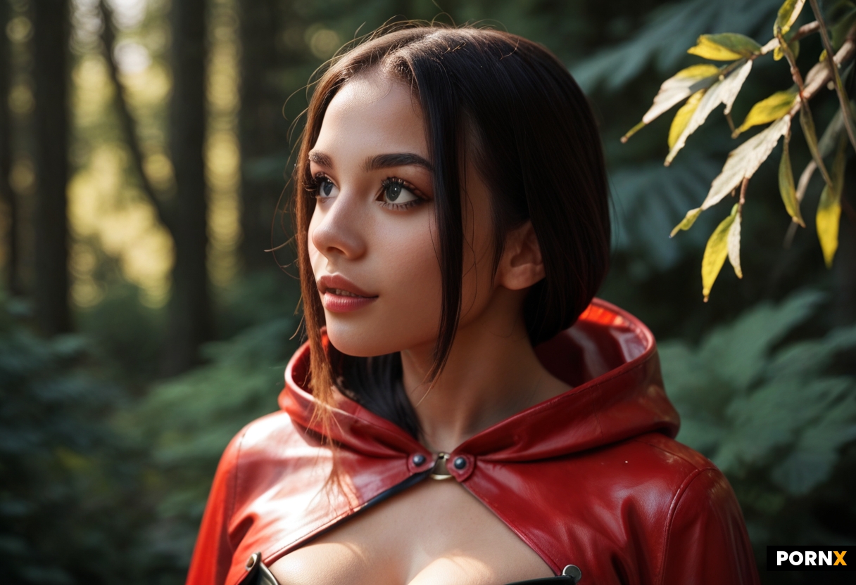 A cinematic ultra-detailed 3D anime-style scene in a dark forest