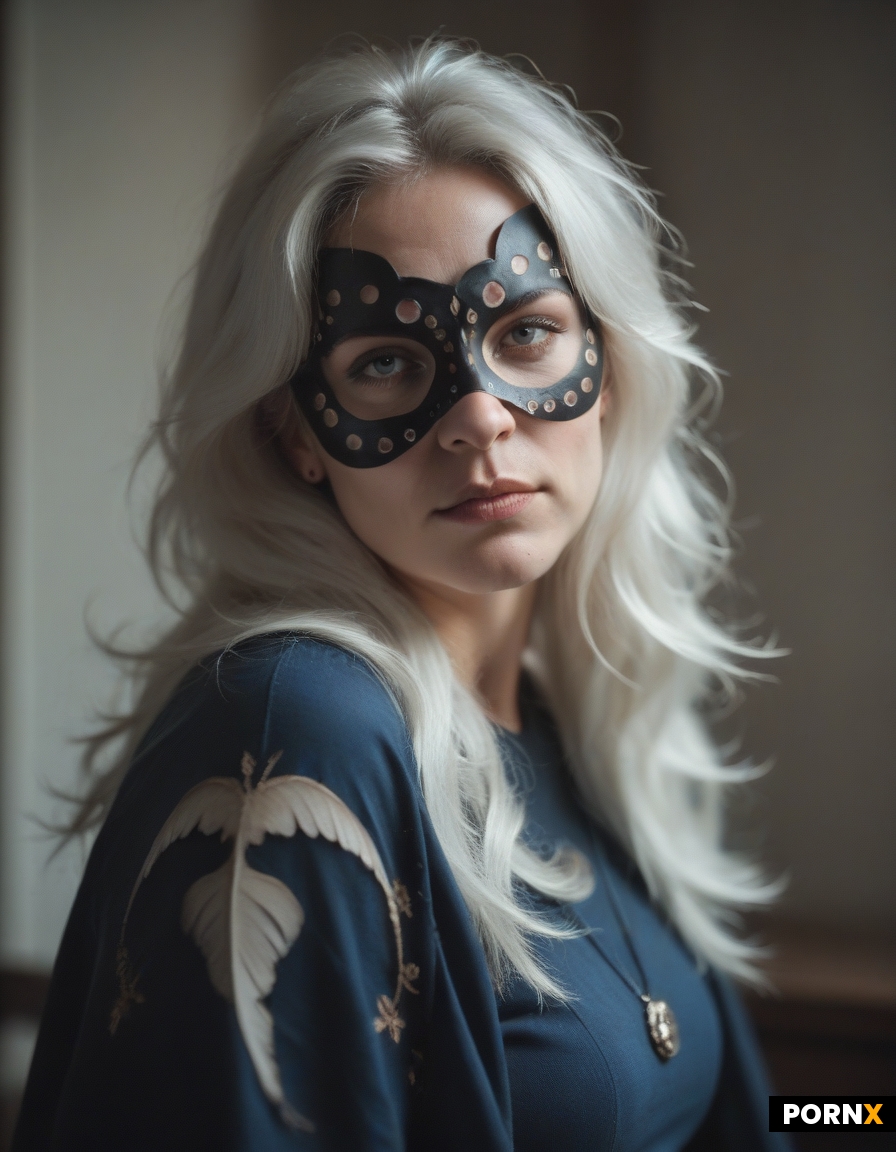 woman with white hair