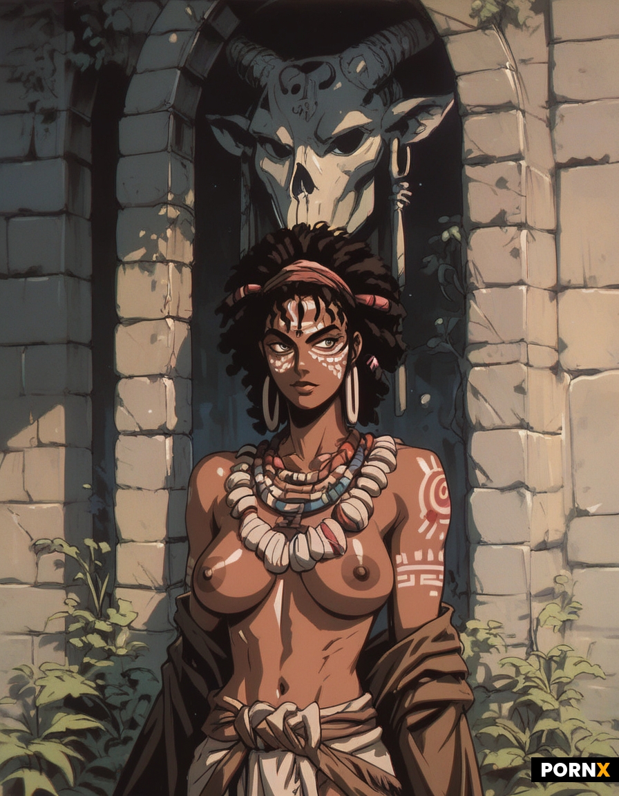 Ancient african tribal woman