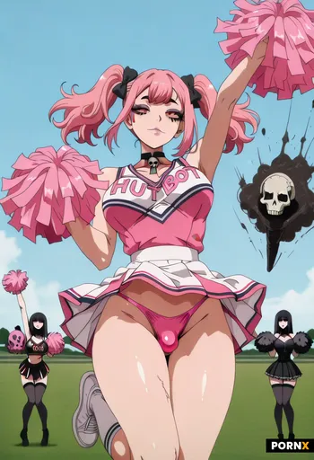 Femboy cheerleader