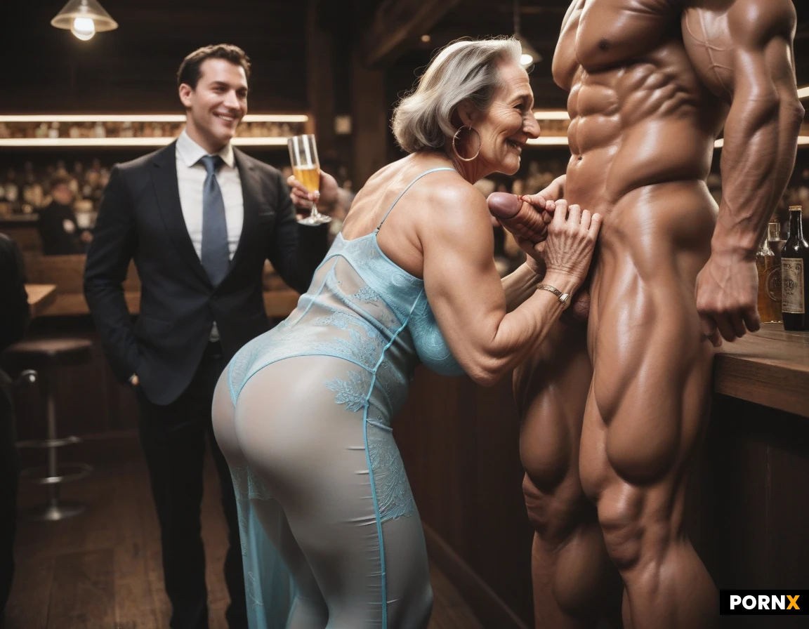 beautiful blonde woman, short bob, pale skin, huge breasts, curvy body, sheer silk nightie, see-through, thin straps, in bar,crowd,many people,(milf with a perfect body,muscular body,muscular legs 1:3),(ultra high details, extremely realistic,highly detailed, award winning,4K),
detailed face,pretty face,facial dimples,bangs,hairband,legs close together,big ass up,
(see her ass under clothes,elegant,fitted,big hoop earrings,olied skin,clenched teeth),
in bar,view from profile,
short hair,tight clothes,transparent turquoise nightie,smile,,tight clothes,(she gives a handjob with his left hand with big smile and hold a big glass of beer on his other hand),
(many clothed people,people close together),pump shoes,closeup,full clothes,
