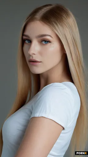 Photorealistic full-body fashion portrait of an 18-year-old adult woman with a skinny