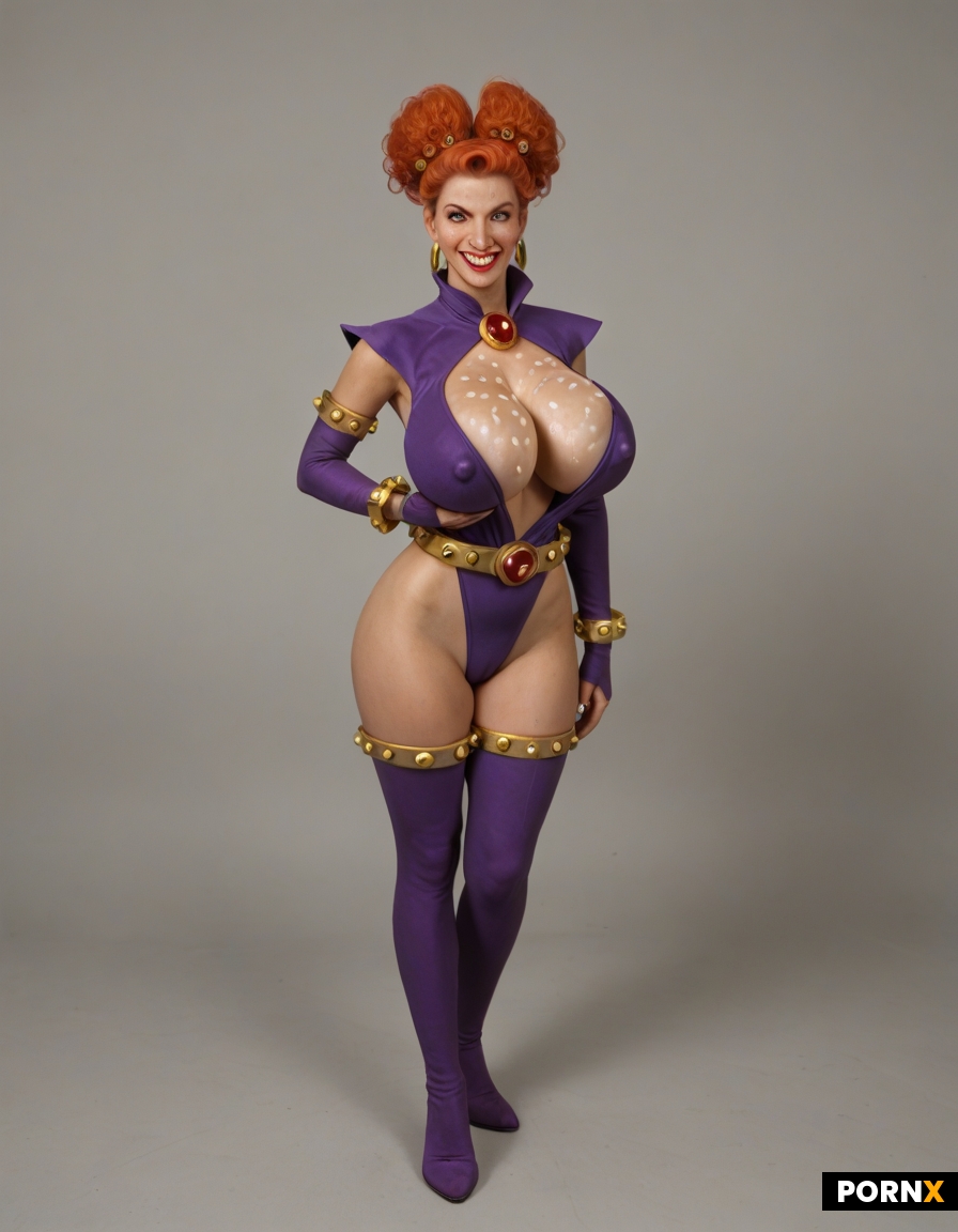 Ultimate Dynamic overdramatic maniacal retro vintage comic superheroine