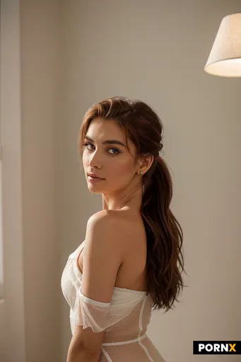 A photorealistic a woman in her early twenties with a tall slender build