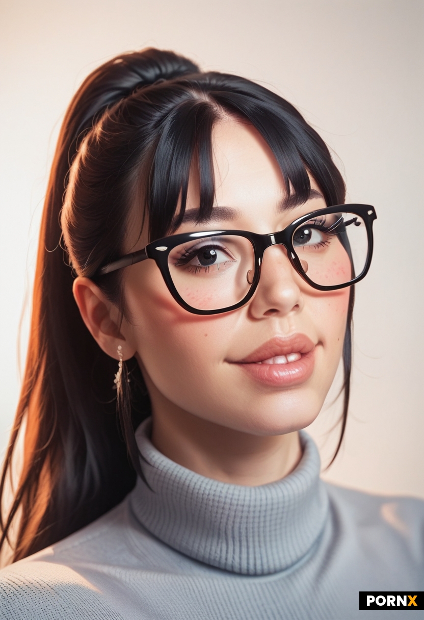 20-year-old nerdy messy awkward shy Japanese nerd futanari named Ai