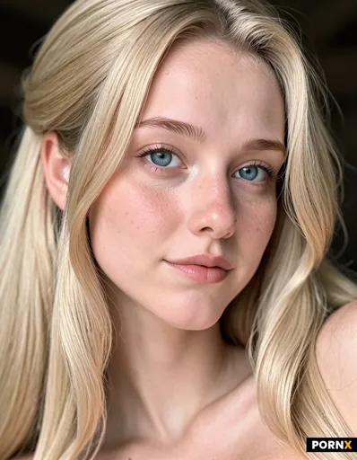 frontal close up on her face