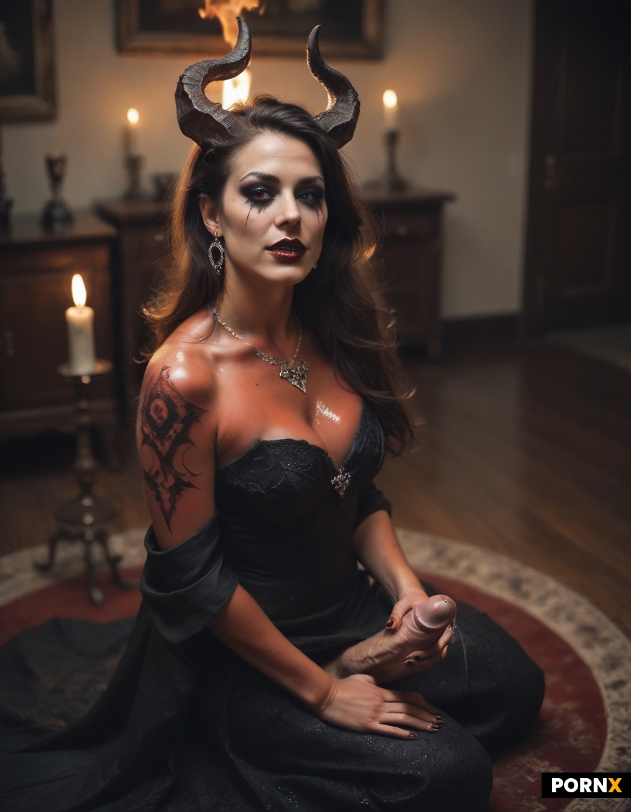 Pretty demon woman